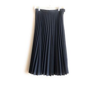 Anne Wayburn midi Dress Pleats Fan Gray Sz 6